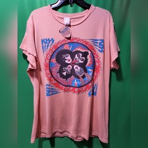 MadeWorn Kiss Rock and Roll Over - Peach Fuzz - One of a Kind